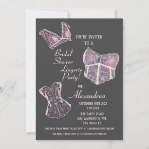 Vrijgezellenfeest Lingerie Party Kaart