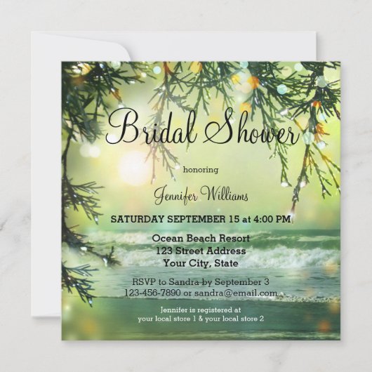 Vrijgezellenfeest met groene mousserende lampjes u kaart (Voorkant)