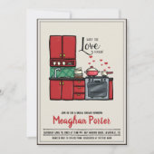 Vrijgezellenfeest met kookthema kaart (Voorkant)