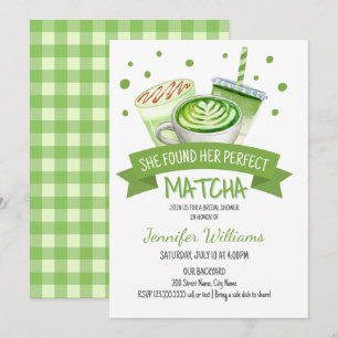 Vrijgezellenfeest met Matcha-thema Kaart