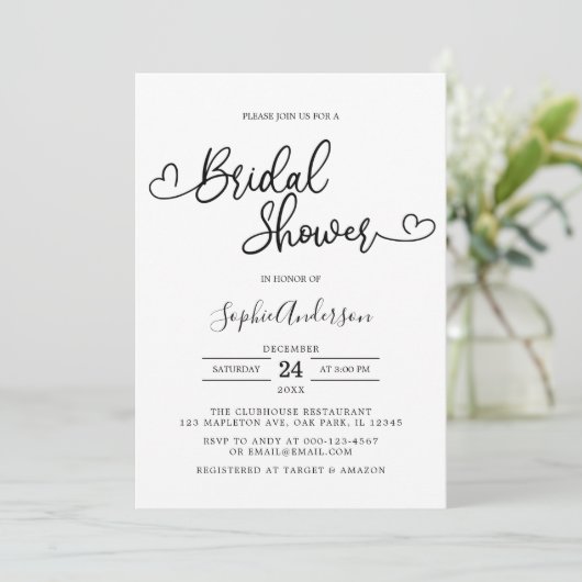 Vrijgezellenfeest met minimalistisch script voor h kaart (Staand voorkant)