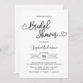 Vrijgezellenfeest met minimalistisch script voor h kaart (Voorkant / Achterkant)