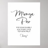 Vrijgezellenfeest Mimosa Bar Teken Poster (Voorkant)