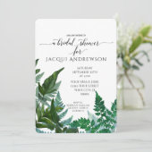 vrijgezellenfeest Mint Fern Foliage Forest Botanic Kaart (Staand voorkant)