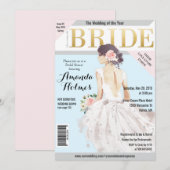 Vrijgezellenfeest Mode Magazine Uitnodiging (Voorkant / Achterkant)