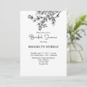 Vrijgezellenfeest, Modern Bruids, Zwart-wit Kaart (Staand voorkant)