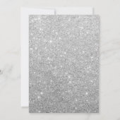 Vrijgezellenfeest Modern Silver Glitter Elegant Kaart (Achterkant)