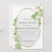 VRIJGEZELLENFEEST | Modern Springtime Eucalyptus Kaart (Voorkant)