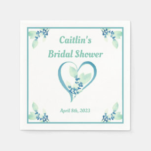 Vrijgezellenfeest Napkin - Aqua Waterverf - Thema  Servet