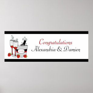 Vrijgezellenfeest of Verloving Gepersonaliseerd ba Poster