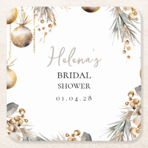 Vrijgezellenfeest Onderzetter   Holly Christmas De