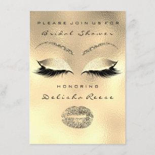 Vrijgezellenfeest Oog Gold Sparkly Licht Nr. 1 :) Kaart
