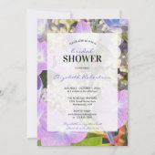 Vrijgezellenfeest Paars Blue Hydrangea Bloemkool Kaart (Voorkant)