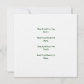 Vrijgezellenfeest palmbomen uitnodigen kaart (Achterkant)