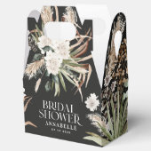 Vrijgezellenfeest pampas zwarte moderne bohpartij bedankdoosjes (Geopend)