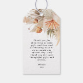 vrijgezellenfeest pampasgras cadeaulabel (Achterkant)