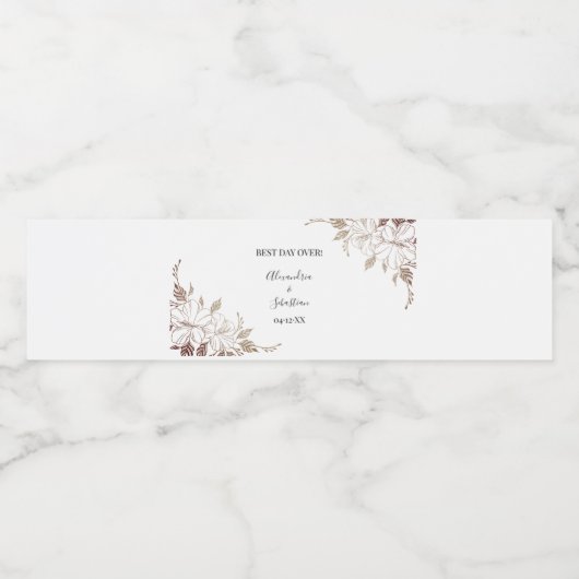 Vrijgezellenfeest paren Bindsetiket Waterflesetike Waterfles Etiket (Enkel label)