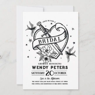 Vrijgezellenfeest Party Traditioneel Tattoo Hartme Kaart