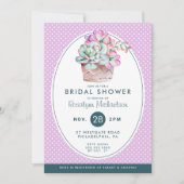 VRIJGEZELLENFEEST | Pastel Waterverf Cactus Kaart (Voorkant)