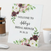 Vrijgezellenfeest Pedestal Sign Maroon Burgundy Fl Reclamebord Met Voetstuk (Insitu)