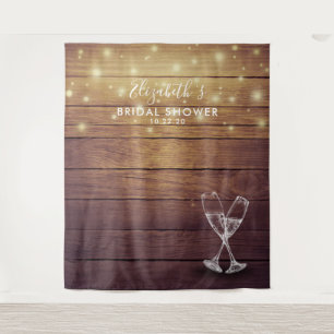 Vrijgezellenfeest Photo Backdrop Champagne Glass W Wandkleed