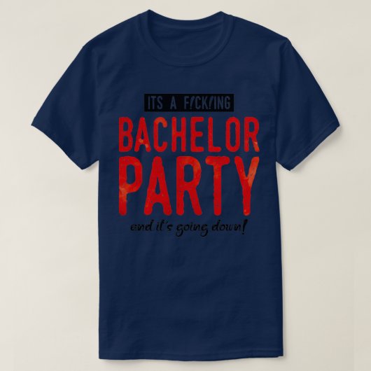 vrijgezellenfeest plezier 2 t-shirt (Design voorkant)