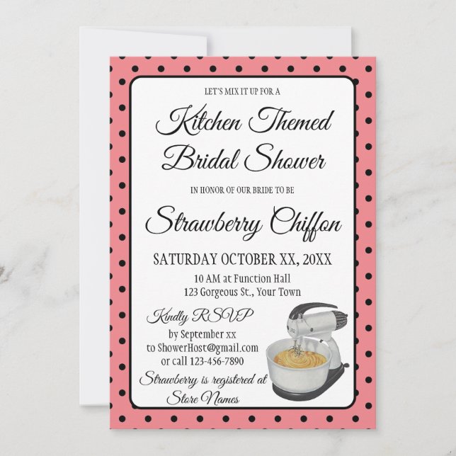 Vrijgezellenfeest  Polka Dots Bows PInk (Voorkant)