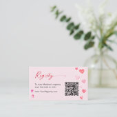 Vrijgezellenfeest QR-coderegistratie van de valent Informatiekaartje (Staand voorkant)