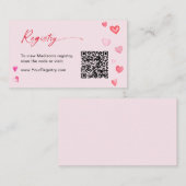 Vrijgezellenfeest QR-coderegistratie van de valent Informatiekaartje (Voorkant / Achterkant)