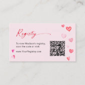 Vrijgezellenfeest QR-coderegistratie van de valent Informatiekaartje (Voorkant)