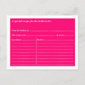 Vrijgezellenfeest Recept Kaarten Roze Tiara (Achterkant)
