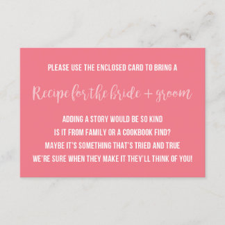 vrijgezellenfeest Recipe Card Gezegde Invitation I Kaart