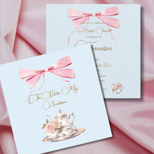 Vrijgezellenfeest Regency Tea Party Elegant Invita