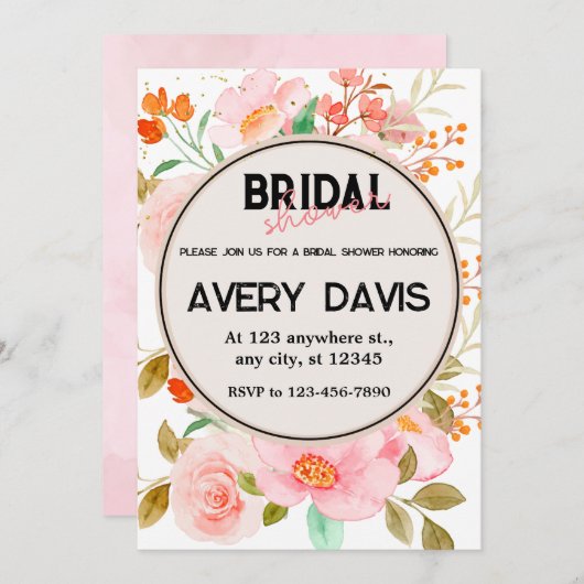 Vrijgezellenfeest rode, gele en roze rozen kaart (Voorkant / Achterkant)