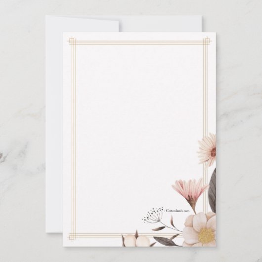 Vrijgezellenfeest Roos Kaart (Achterkant)