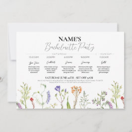 Vrijgezellenfeest Route Wildflowers Bloemen Kaart