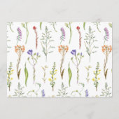 Vrijgezellenfeest Route Wildflowers Bloemen Programma (Achterkant)