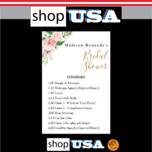 Vrijgezellenfeest - Routeplan Floral Fab Poster