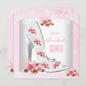 Vrijgezellenfeest Roze Roze White Lace Hi Kaart (Voorkant / Achterkant)