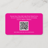 Vrijgezellenfeest Roze RSVP QR Code Response Kaart (Voorkant)