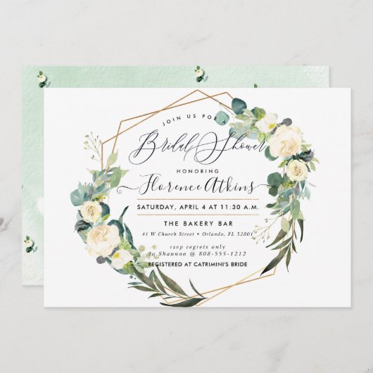 Vrijgezellenfeest Rustige Waterverf Alabaster Flow Kaart (Voorkant / Achterkant)