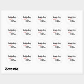 Vrijgezellenfeest (Shots en Lap Dances) Ronde Sticker (Vel)