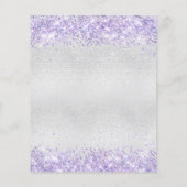 Vrijgezellenfeest Silver Violet-budgetuitnodiging Flyer (Achterkant)