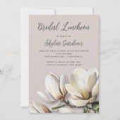 Vrijgezellenfeest Southern Magnolia Flowers Invita Kaart (Voorkant)