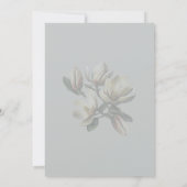 Vrijgezellenfeest Southern Magnolia Flowers Invita Kaart (Achterkant)