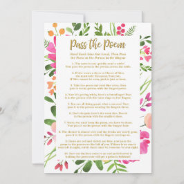 Vrijgezellenfeest spel, geef het gedicht schoenspe