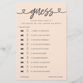 Vrijgezellenfeest spel Hij zei dat ze gokte