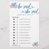 Vrijgezellenfeest spel Hij zei dat ze gokte (Voorkant)