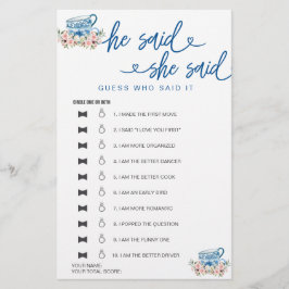 Vrijgezellenfeest spel Hij zei dat ze gokte