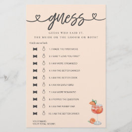 Vrijgezellenfeest spel Hij zei dat ze zei raden Ap